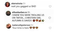 Fan comments on Caitlin Convington's post (Image via Instagram)